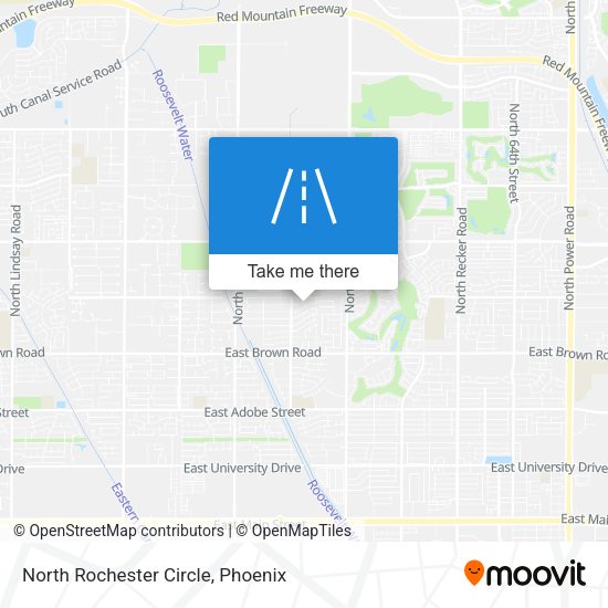 North Rochester Circle map