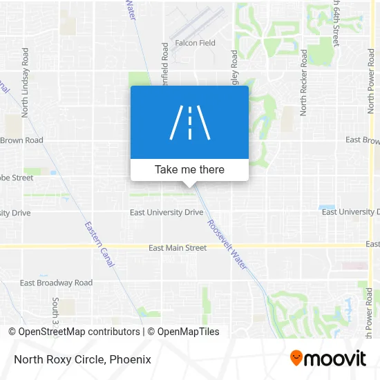 North Roxy Circle map
