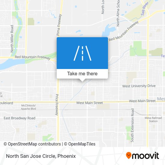 North San Jose Circle map