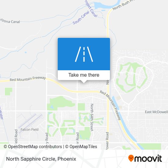 North Sapphire Circle map