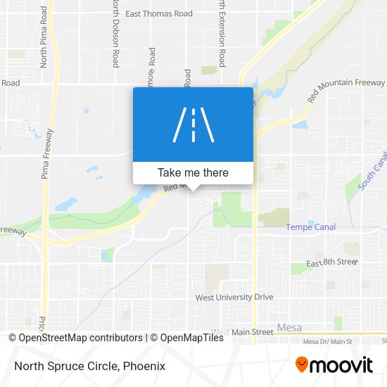 North Spruce Circle map
