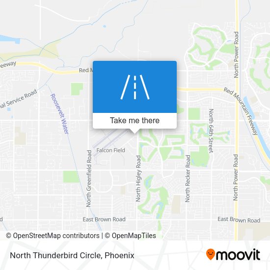 Mapa de North Thunderbird Circle