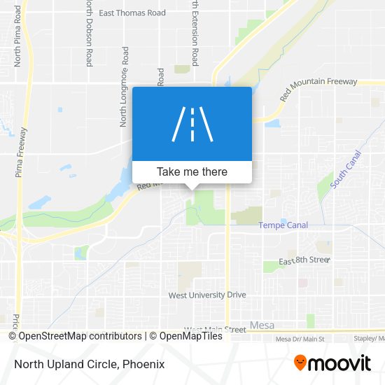 Mapa de North Upland Circle