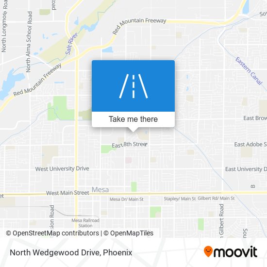 North Wedgewood Drive map