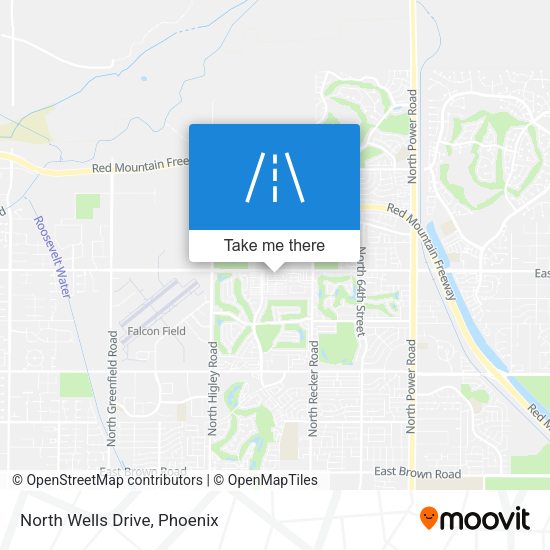 Mapa de North Wells Drive