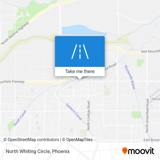 Mapa de North Whiting Circle