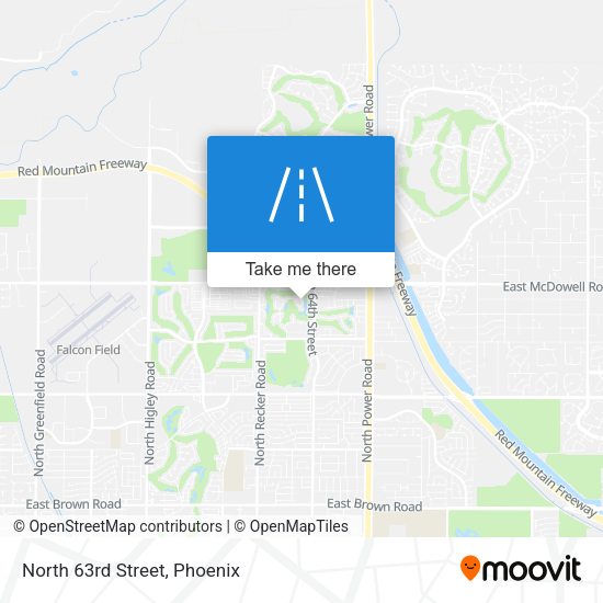 Mapa de North 63rd Street