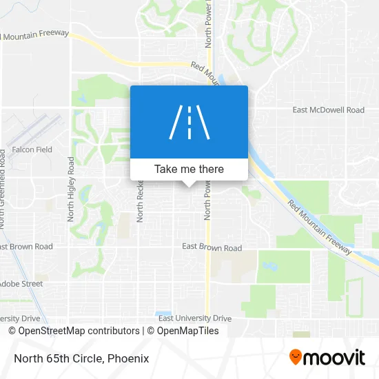 North 65th Circle map