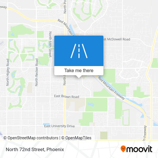 Mapa de North 72nd Street