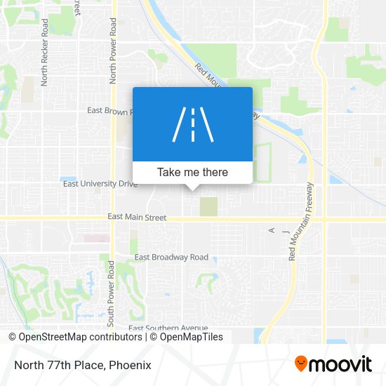 Mapa de North 77th Place