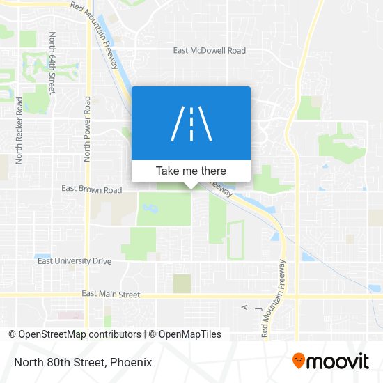 Mapa de North 80th Street