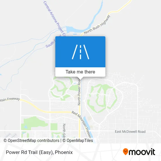 Power Rd Trail (Easy) map