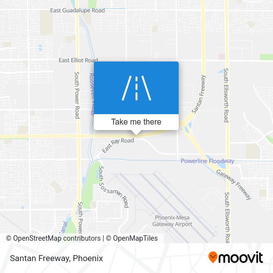 Mapa de Santan Freeway