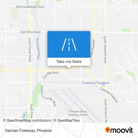 Santan Freeway map