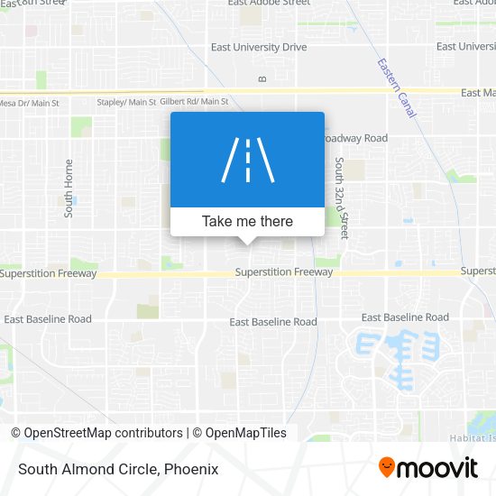Mapa de South Almond Circle