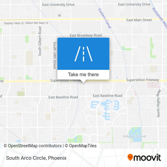 South Arco Circle map