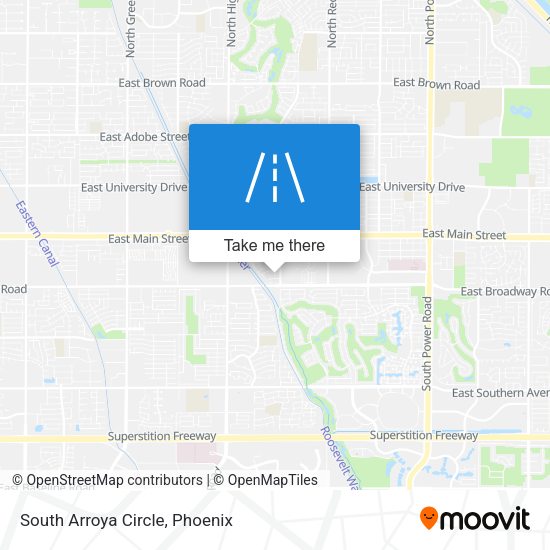 South Arroya Circle map
