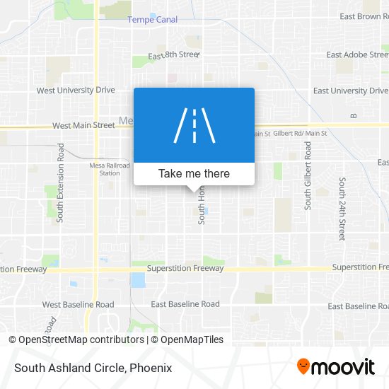 South Ashland Circle map