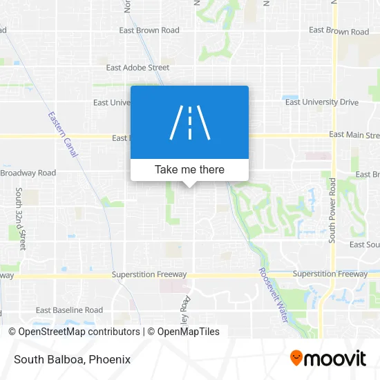 South Balboa map