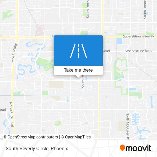 South Beverly Circle map