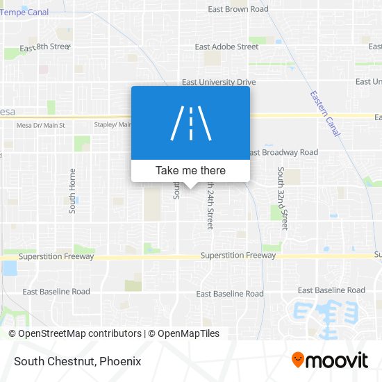 South Chestnut map