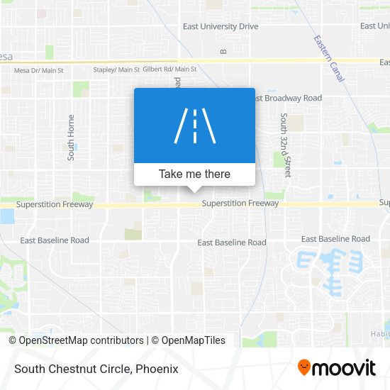 South Chestnut Circle map