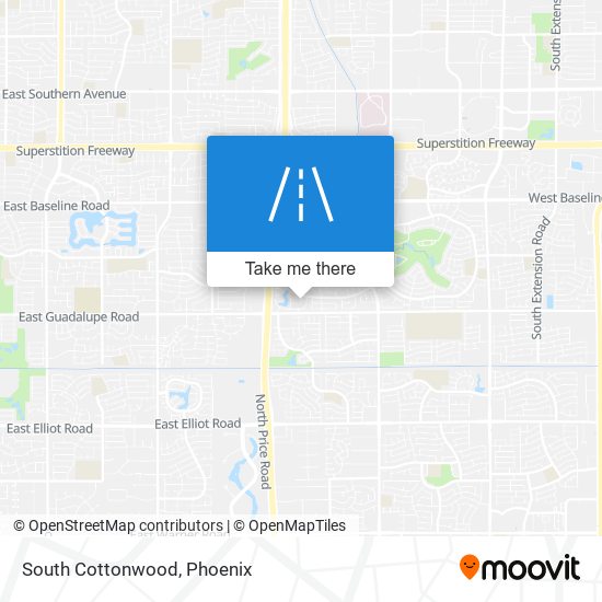 South Cottonwood map