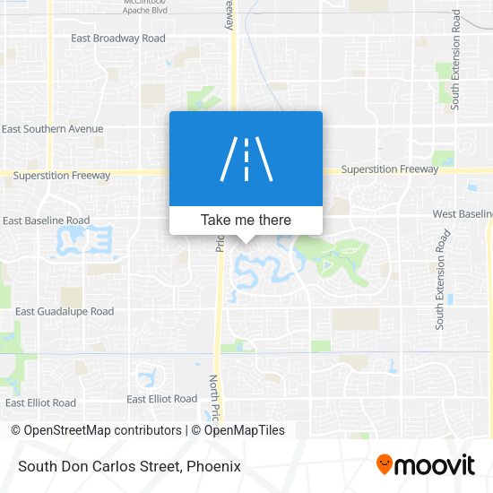 South Don Carlos Street map