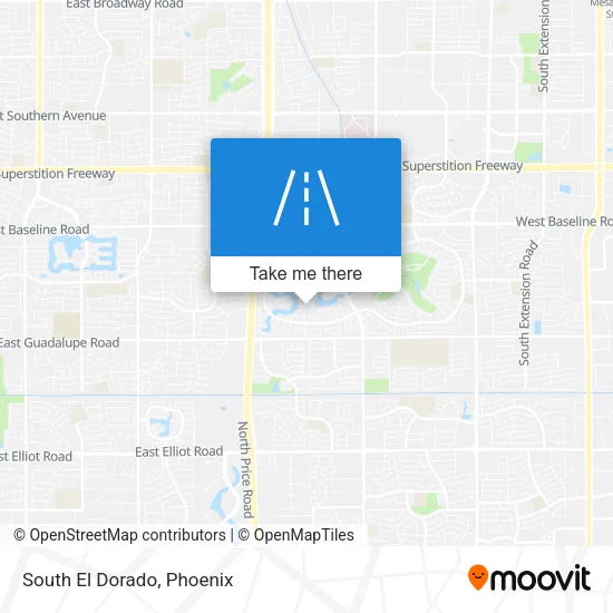 South El Dorado map