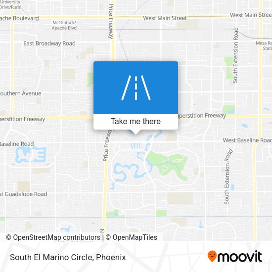 South El Marino Circle map