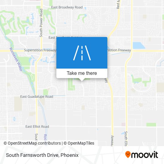 Mapa de South Farnsworth Drive