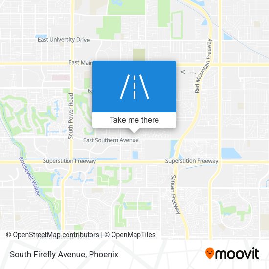 Mapa de South Firefly Avenue