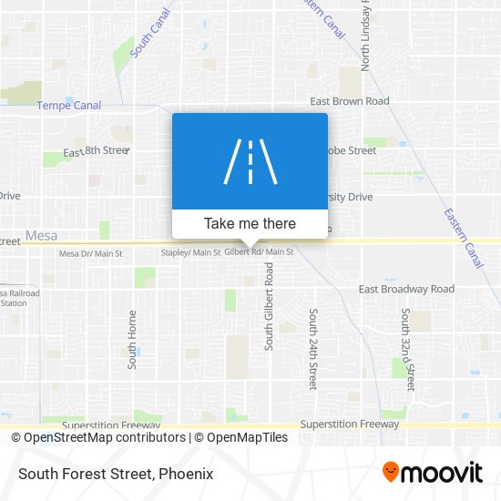 Mapa de South Forest Street