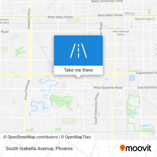 South Isabella Avenue map