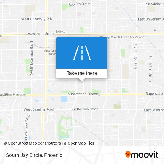 South Jay Circle map