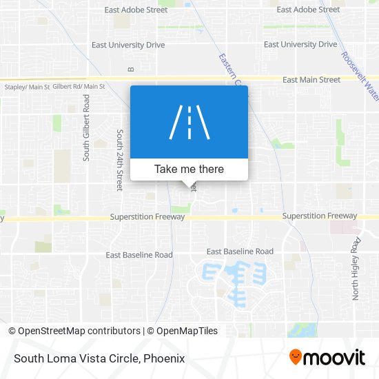 South Loma Vista Circle map