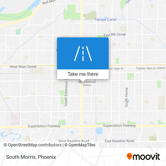 Mapa de South Morris