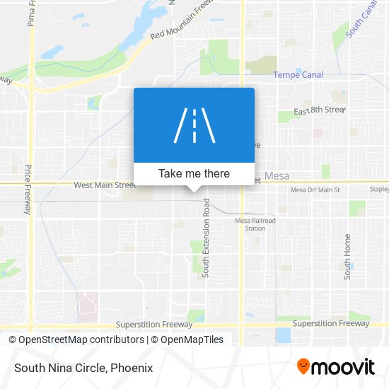 South Nina Circle map