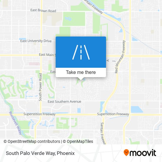 South Palo Verde Way map