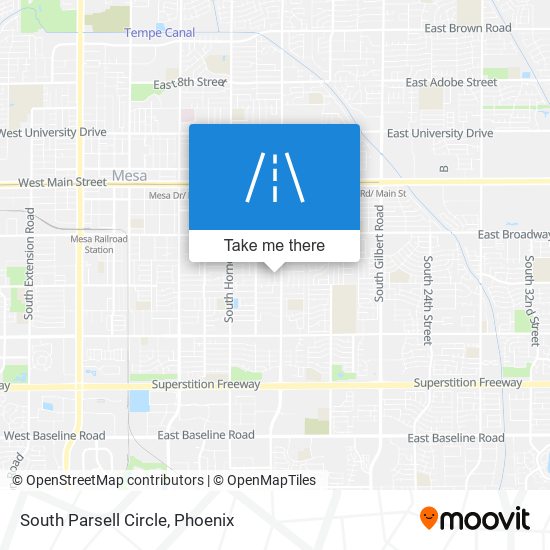 South Parsell Circle map