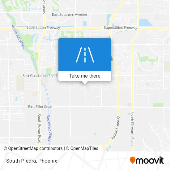 South Piedra map