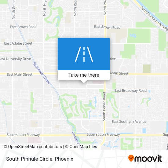 South Pinnule Circle map