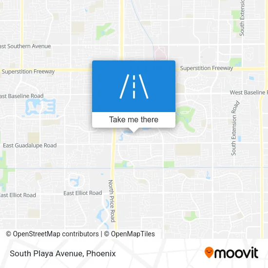 South Playa Avenue map