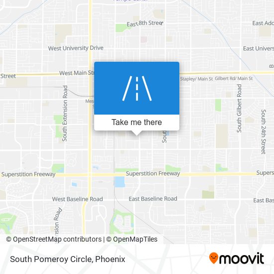 Mapa de South Pomeroy Circle