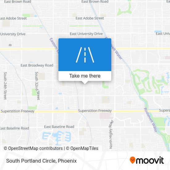 Mapa de South Portland Circle