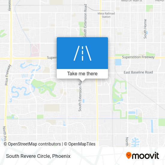 South Revere Circle map