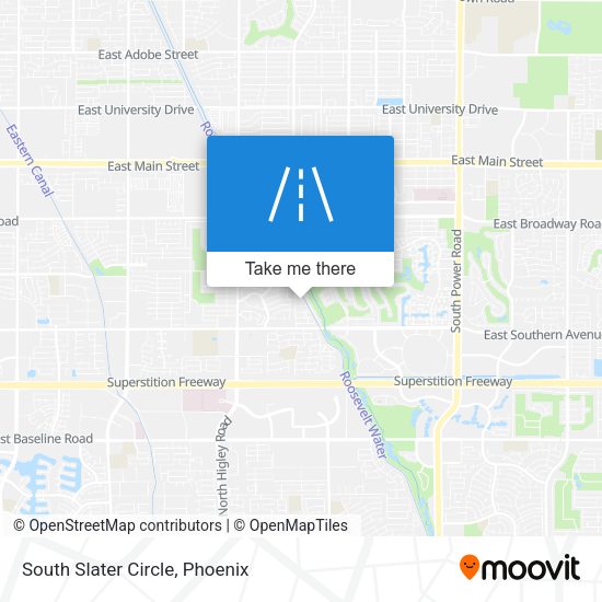 South Slater Circle map