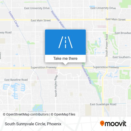 Mapa de South Sunnyvale Circle