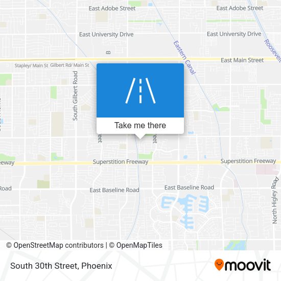 Mapa de South 30th Street