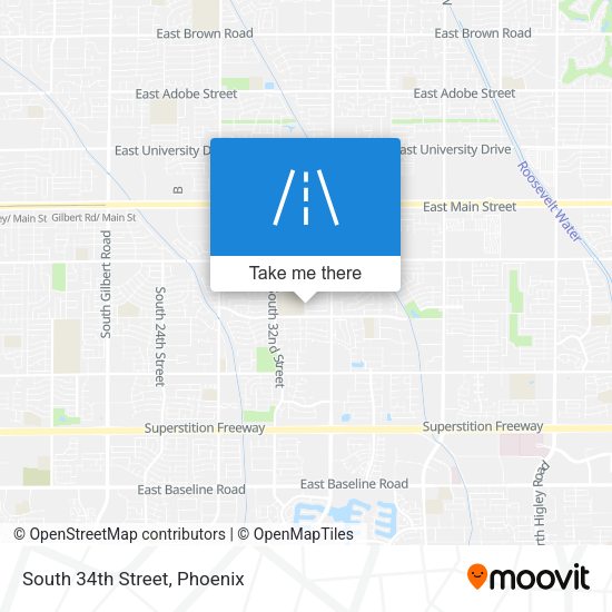 Mapa de South 34th Street